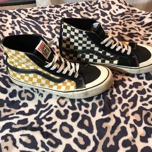 90s Old School Two Color Checker Shoes!!!